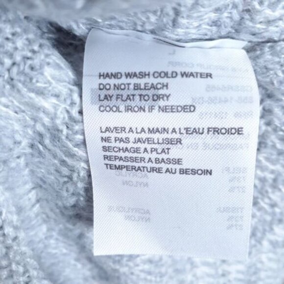 Elodie Womens Sweater L Mock Neck Gray 492A - Picture 6 of 6